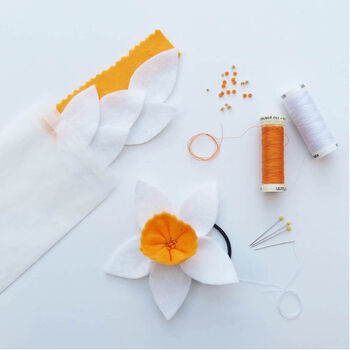 Make Your Own Daffodil Hair Tie Kit, 2 of 6