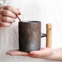 Flame Ii – Ceramic Mug With Wood Handle, thumbnail 2 of 2