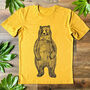 Standing Bear Men's Organic T Shirt, thumbnail 5 of 8