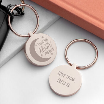 Personalised Moon And Back Keyring, 2 of 6
