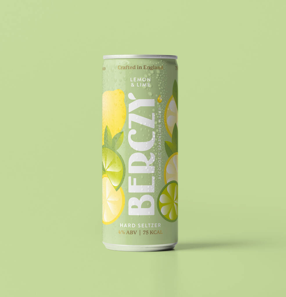 12 Lemon And Lime Alcoholic Sparkling Water By Berczy Hard Seltzer