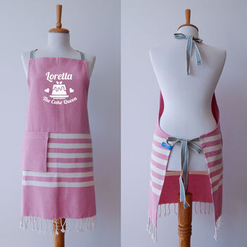 Personalised Cotton Apron And Tea Towel, Christmas Gift, 6 of 12