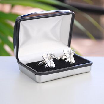 Personalised Ski And Pole Cufflinks, 4 of 7