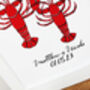 Personalised Lobster Love Print, thumbnail 2 of 2