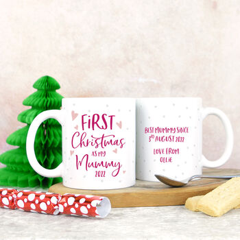 Personalised 'First Christmas As My Mummy' Mug 2023, 3 of 4