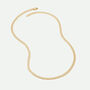 9ct Yellow Gold Solid Curb Chain Necklace 18 Inch, thumbnail 4 of 6