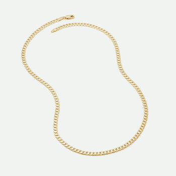 9ct Yellow Gold Solid Curb Chain Necklace 18 Inch, 4 of 6