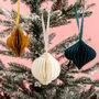 Honeycomb Bauble Decorations, thumbnail 2 of 5