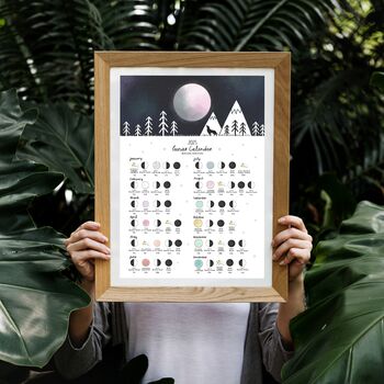 Wolf 2025 Lunar Calendar A4 Print, 3 of 3