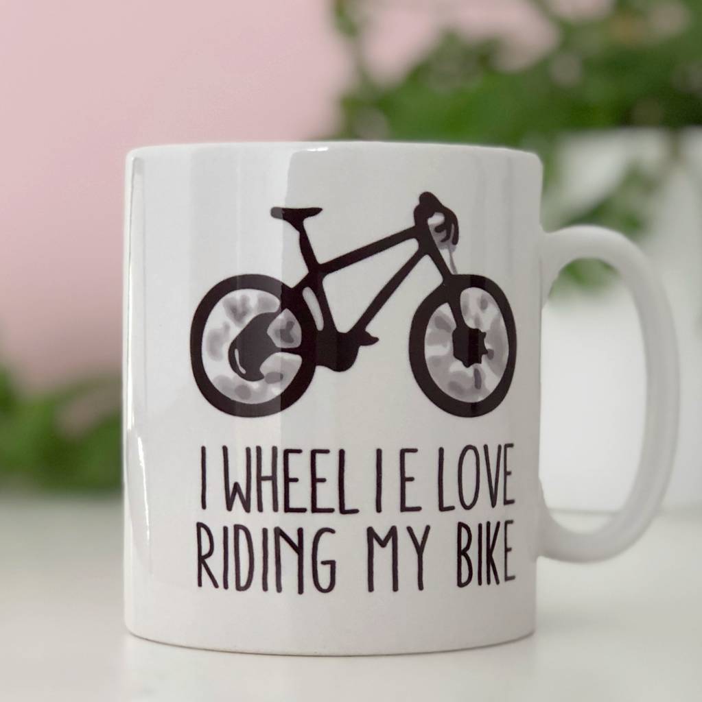 'I Wheelie Love Riding My Bike' Mug, 1 of 3