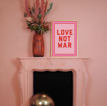 Love Not War Charity Art Print, 2 of 2