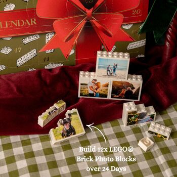 Personalised Lego® Brick Photo Block Christmas Advent Calendar, 6 of 9