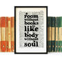 Book Lover 'A Room Without Books…' Quote Print, thumbnail 2 of 5