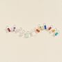 Silver Huggie Hoops With Birthstone Charms, thumbnail 5 of 6