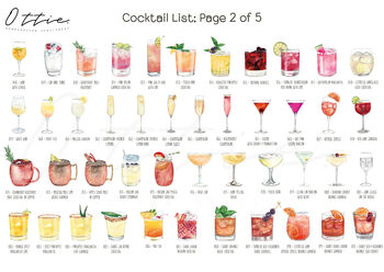 Personalised Christmas Cocktail Poster, 7 of 11