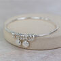 Sterling Silver Nugget Charm Bangle, thumbnail 3 of 3