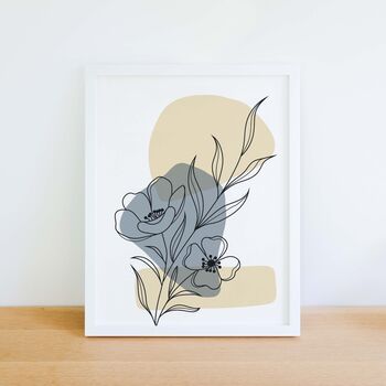 Abstract Botanical Art Print, Cuts Outs Print, 4 of 6