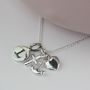Personalised Faith, Hope And Charity Silver Necklace, thumbnail 1 of 2