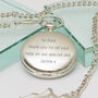 Personalised Message Pocket Watch, thumbnail 4 of 6