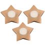 Set Of Three Copper Star Tea Light Holders, thumbnail 2 of 10