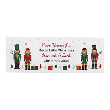 Personalised Christmas Nutcracker Wooden Mantel Decorat, 5 of 5