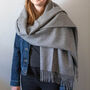 Luxury Alpaca Check And Plain 60cm Wide Scarves, thumbnail 6 of 12