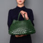 Hand Woven Top Handle Tote, thumbnail 3 of 12