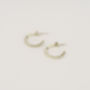 Infinity Mini Gold Hoop Earrings, thumbnail 4 of 4