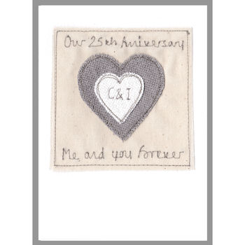 Personalised 6th, 10th, 11th Or 25th Anniversary Card, 7 of 12