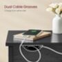 Slim Side Table With Charging Station Usb Ports, thumbnail 3 of 12