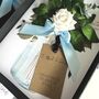 Something Blue Ivory Rose Boxed Wedding Card, thumbnail 2 of 3
