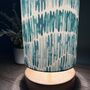 Tidal Mineral Seafoam Blue/Green Cylinder Lampshades, thumbnail 4 of 9
