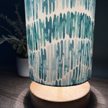 Tidal Mineral Seafoam Blue/Green Cylinder Lampshades, 4 of 9