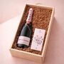 Mother’s Day Moët And Chandon Rosé Champagne Gift Set In Wooden Keepsake Box, thumbnail 2 of 5
