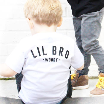 Big Bro, Lil Bro Matching T Shirts, 4 of 5