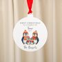Personalised First Christmas Penguin Family Tree Decoration, thumbnail 7 of 8