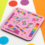 Pink Stationery Addict Coaster, thumbnail 2 of 3