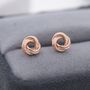 Sterling Silver Love Knot Stud Earrings, thumbnail 6 of 12