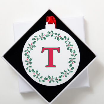 Personalised Initial Christmas Tree Decoration, 3 of 10