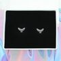 Petite Flying Owl Stud Earrings, thumbnail 1 of 2