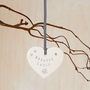 'Forever Loved' Pet Loss Ceramic Heart Decoration Sympathy Gift, thumbnail 3 of 5