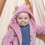 Personalised Baby Dressing Gown For New Parents Kids Christening Gift, thumbnail 4 of 4