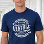 Vintage 21st 30th 40th 50th 60th 70th Birthday Gift Tshirt For Him, thumbnail 1 of 3