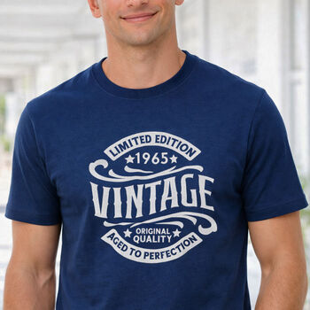 Vintage 21st 30th 40th 50th 60th 70th Birthday Gift Tshirt For Him, 2 of 3