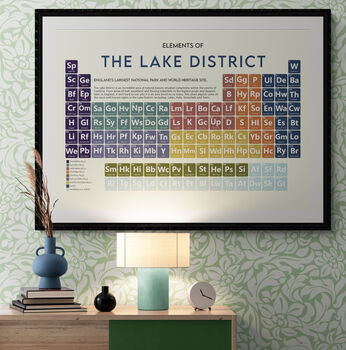 The Lake District Periodic Table Art Print, 4 of 11