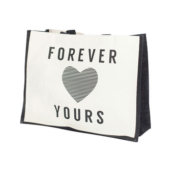 Valentine's Slogan Bag 'Forever Yours', 3 of 4