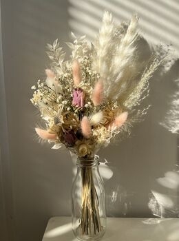 Blush Babe Dried Flower Posy With Jar, 5 of 5