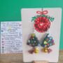 Christmas Colour Tree Painted Earrings With Stand, thumbnail 10 of 11