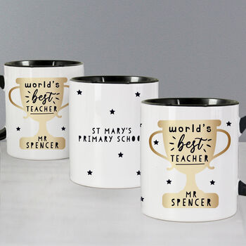 Personalised 'World’s Best Teacher' Mug, 3 of 5