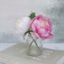 Soft Pink And Cream Faux Peony Bouquet, thumbnail 1 of 4